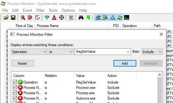 Modifiche registro sistema Windows