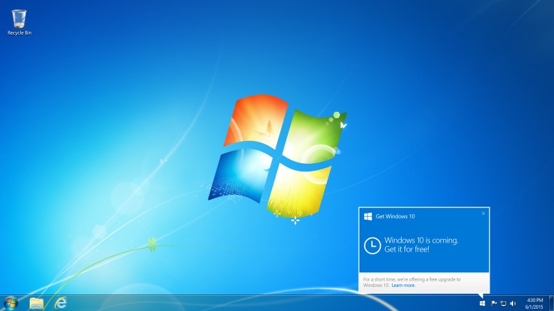 Aggiornare Windows 7 e Windows 8.1 a Windows 10 o bloccare la notifica