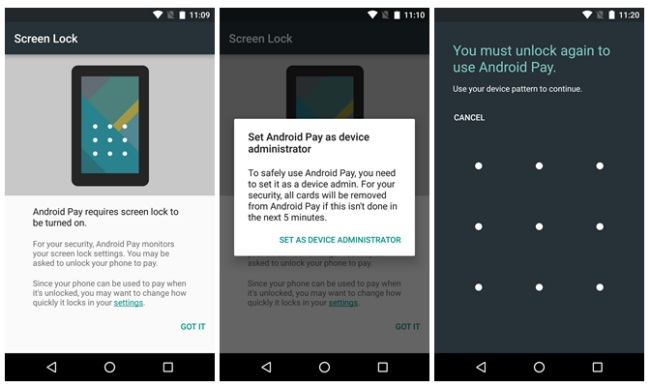 Android Pay al debutto con il nuovo Play Services 8.1
