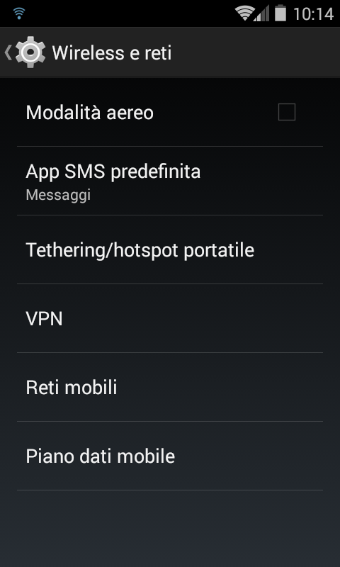 Configurare APN su Android per collegarsi ad Internet