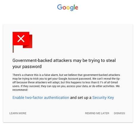 Autenticazione a due fattori per difendere l'account Google