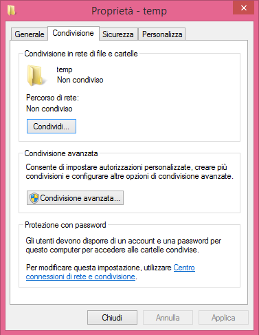 Condividere file e cartelle in rete locale con Windows