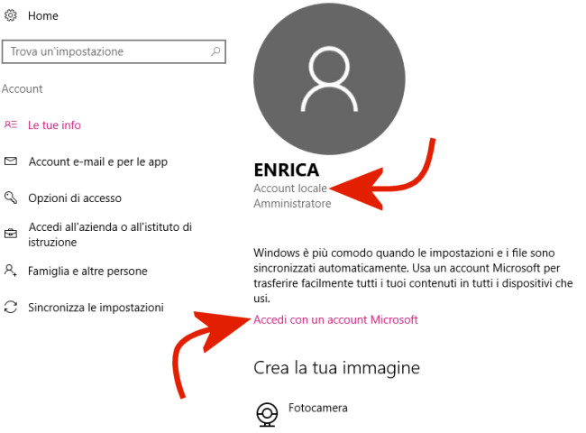 Come creare account Microsoft e quando preferire un account locale