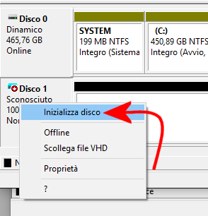 Creare hard disk virtuale in formato VHD