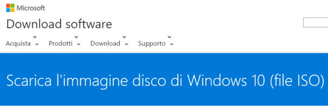 Download ISO Windows 10 in italiano: il link diretto