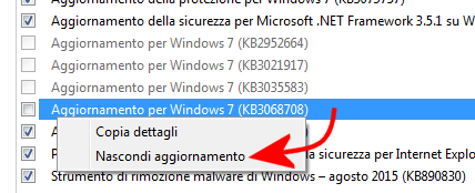 Eliminare icona di Windows 10 e disattivare la telemetria