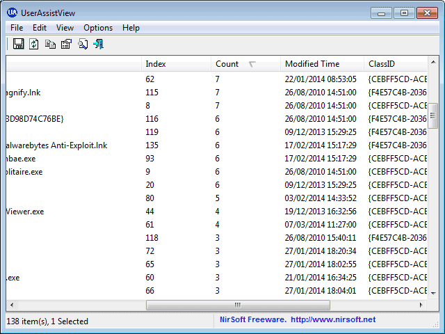 Verificare se un file è stato eseguito in Windows