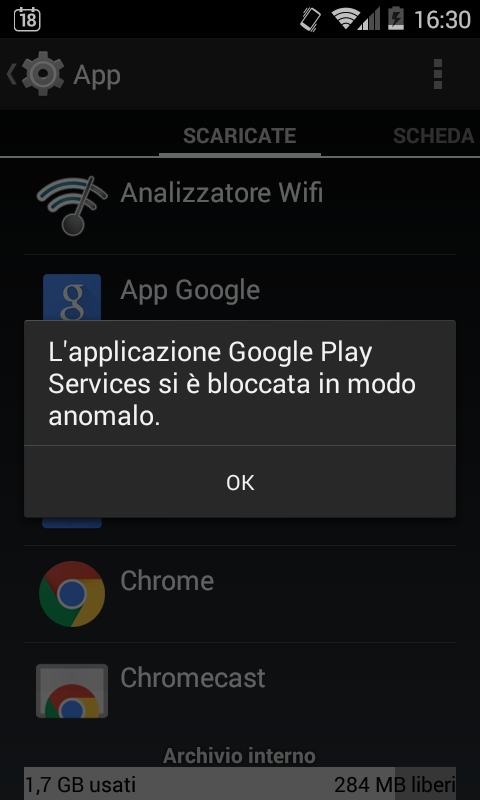 Google Play Services si è bloccata in modo anomalo: come risolvere