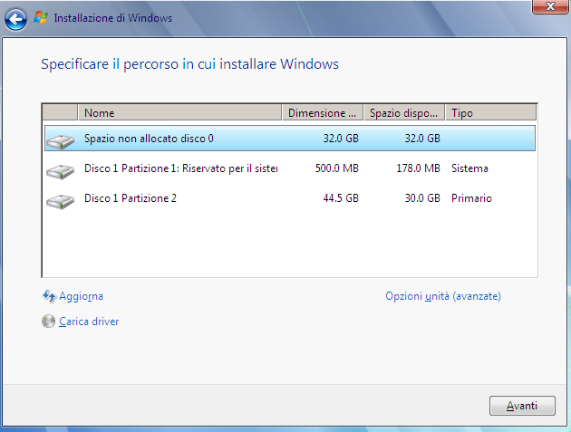 Installare più sistemi operativi Windows su PC