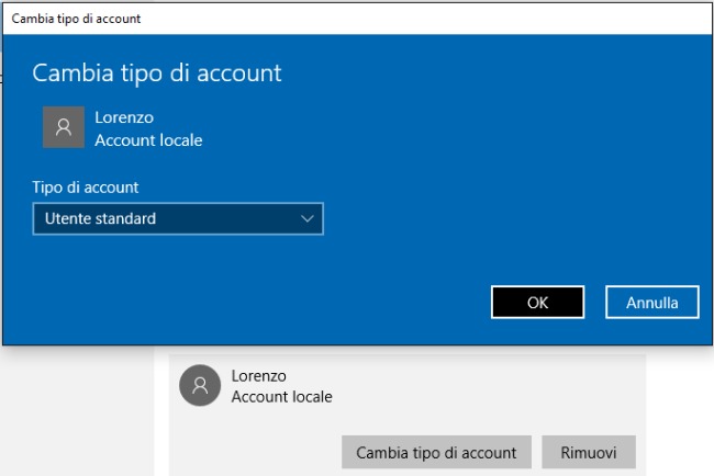 Limitare account Windows 10, come impostare tempi di utilizzo