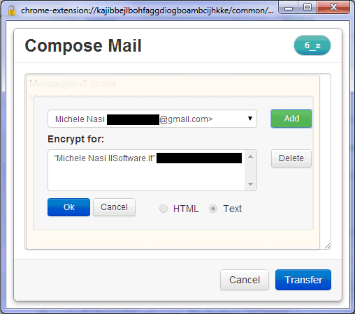 Crittografare email da web con Mailvelope