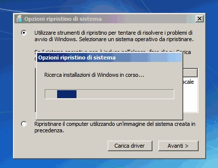 Schermata blu all'avvio di Windows. Come risolvere