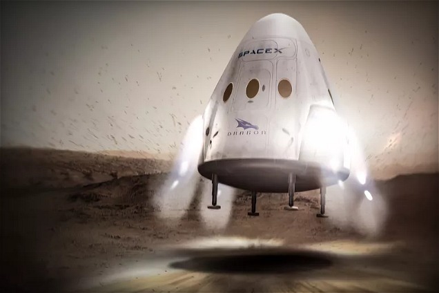 SpaceX: missione su Marte con Dragon entro il 2018