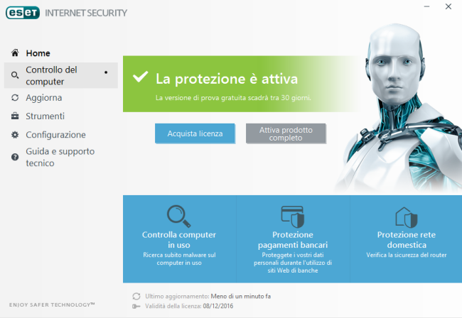 ESET Internet Security 10, protezione antivirus, antiexploit, firewall e antispam ai massimi livelli