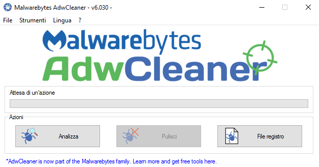 Rimuovere toolbar con AdwCleaner, ora proprietà di Malwarebytes