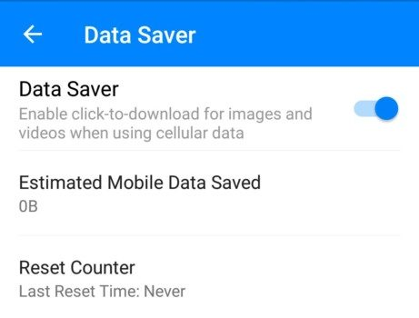 Risparmiare dati con Facebook Messenger e Data saver