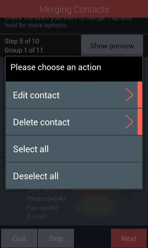 Unire i contatti nella rubrica Android e rimuovere i duplicati