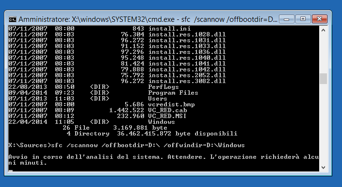 Ripristinare i file di sistema danneggiati in Windows 7 e Windows 8.1