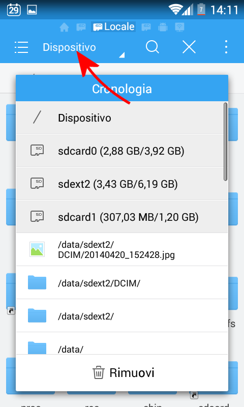 Spazio di archiviazione esaurito su Android, come risolvere