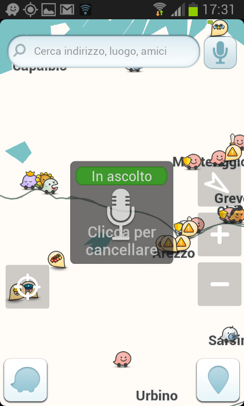 Guida a Waze navigatore gratuito in italiano. Come usare i comandi vocali