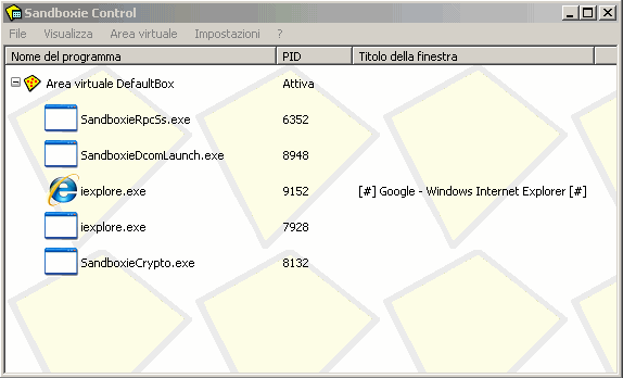 Annullare le modifiche su file e registro di sistema con Sandboxie