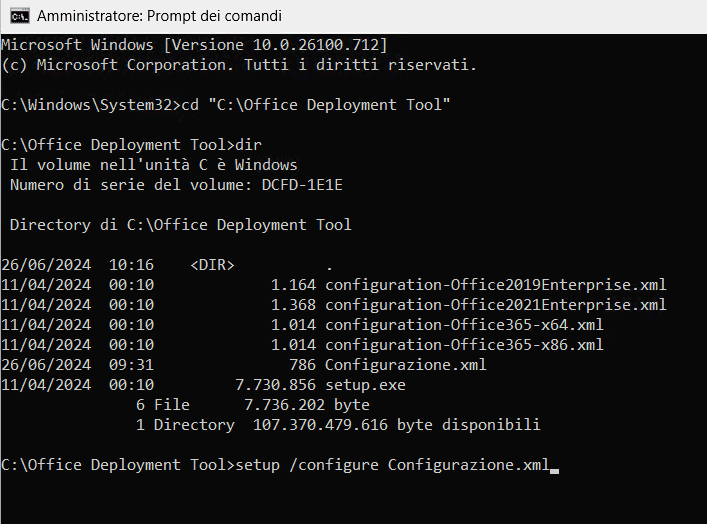 Avvio Office Deployment Tool