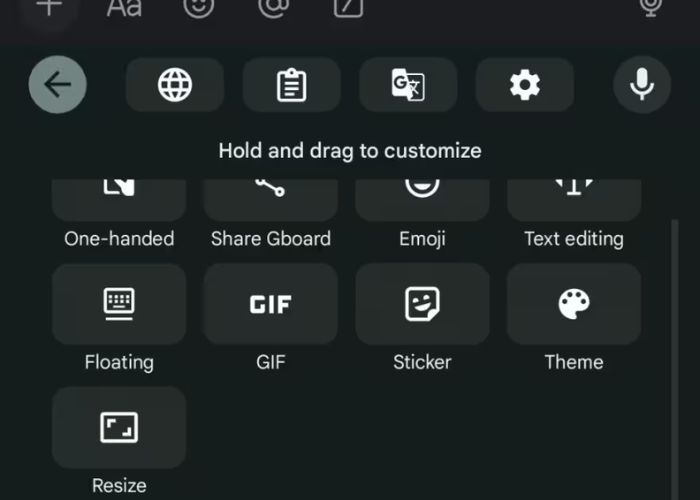 Google Gboard screenshot