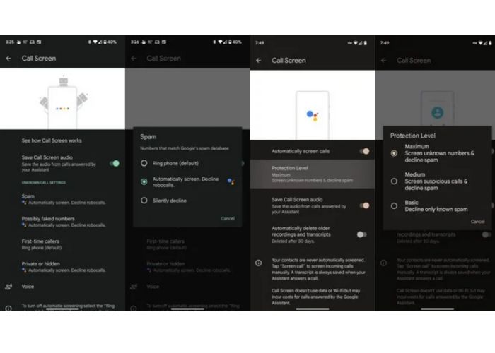 Google Call Screen Pixel 