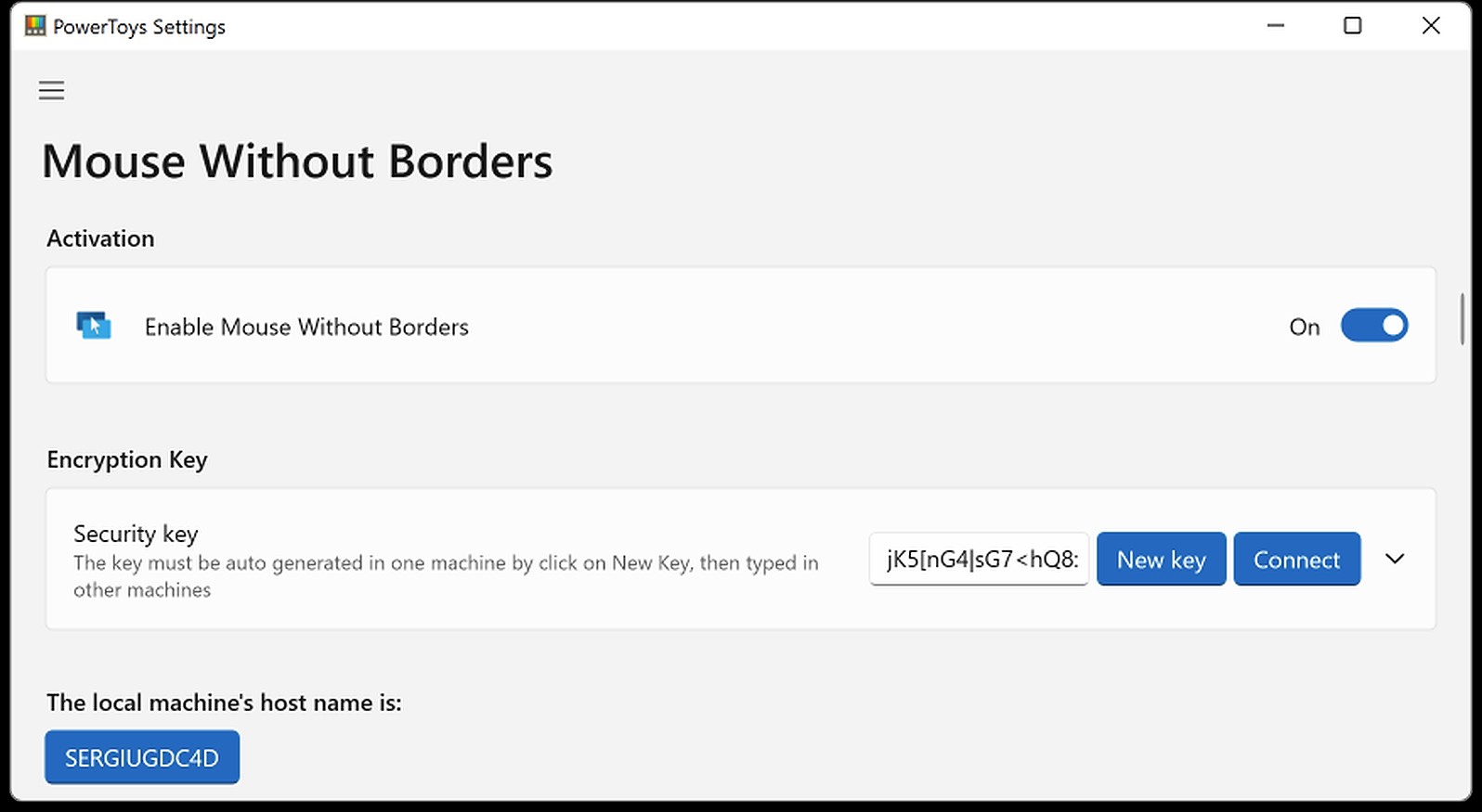 Microsoft PowerToys Mouse Without Borders