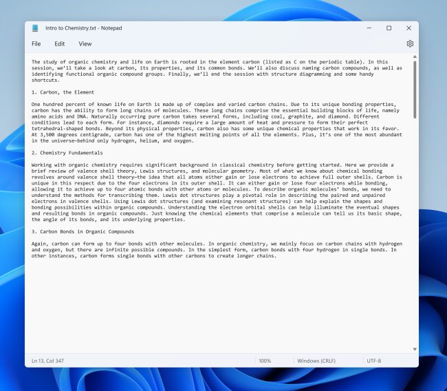 Blocco Note Windows 11