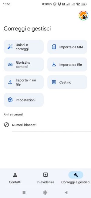 Come usare Contatti Google su Android