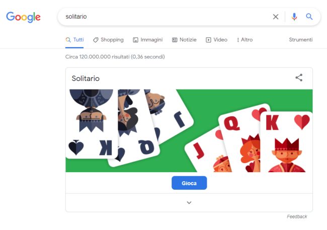 Gioca senza rete dati con i giochi nascosti by Google.