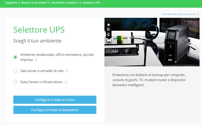 Scegliere gruppo di continuità (UPS) per PC e altri dispositivi