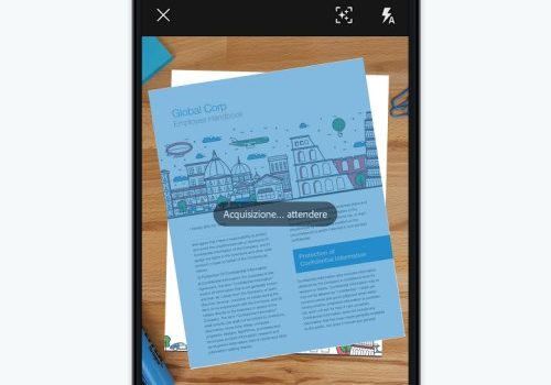 Scansione di un documento dallo smartphone con Adobe Scan
