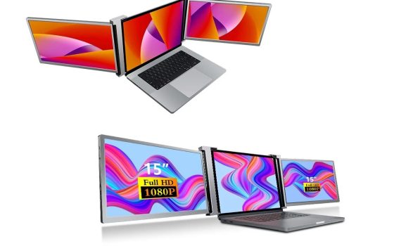 Collegare due monitor aggiuntivi da 15 pollici al notebook e incidere qualunque supporto con LC400 PRO in offerta Collegare due monitor aggiuntivi da 15 pollici al notebook e incidere qualunque supporto con LC400 PRO in offerta