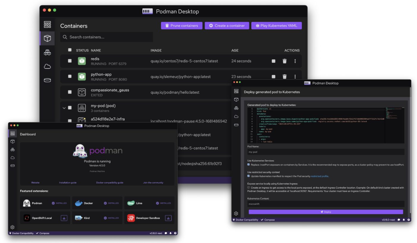 Podman Desktop semplifica la gestione dei container su Windows e macOS