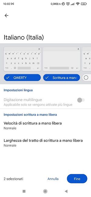 Scrivere a mano libera su Android con Google