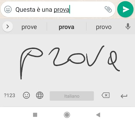 Scrivere a mano libera su Android con Google