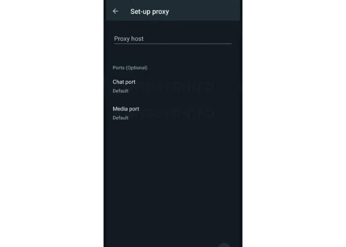 WhatsApp proxy