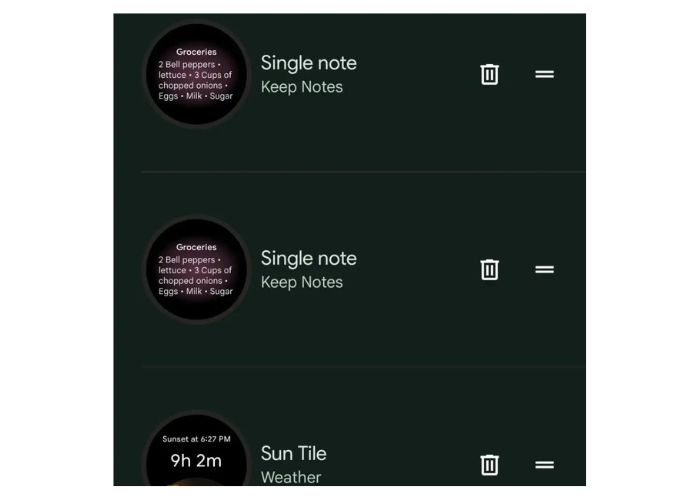 Google Keep Wear OS 
