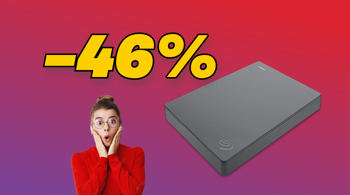 Hard Disk esterno 2TB Seagate quasi al 50 su Amazon!