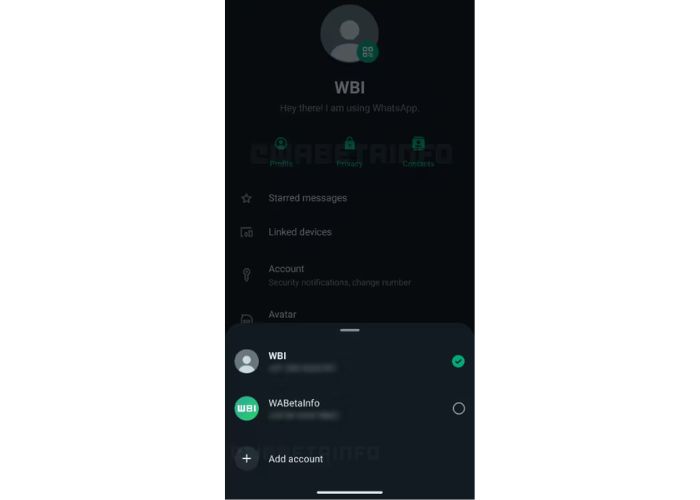 WhatsApp multi-account screenshot