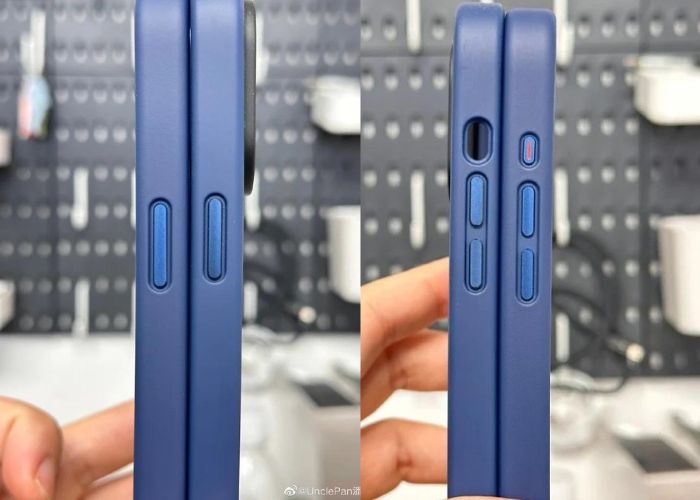 iPhone 15 Pro cover tasti 