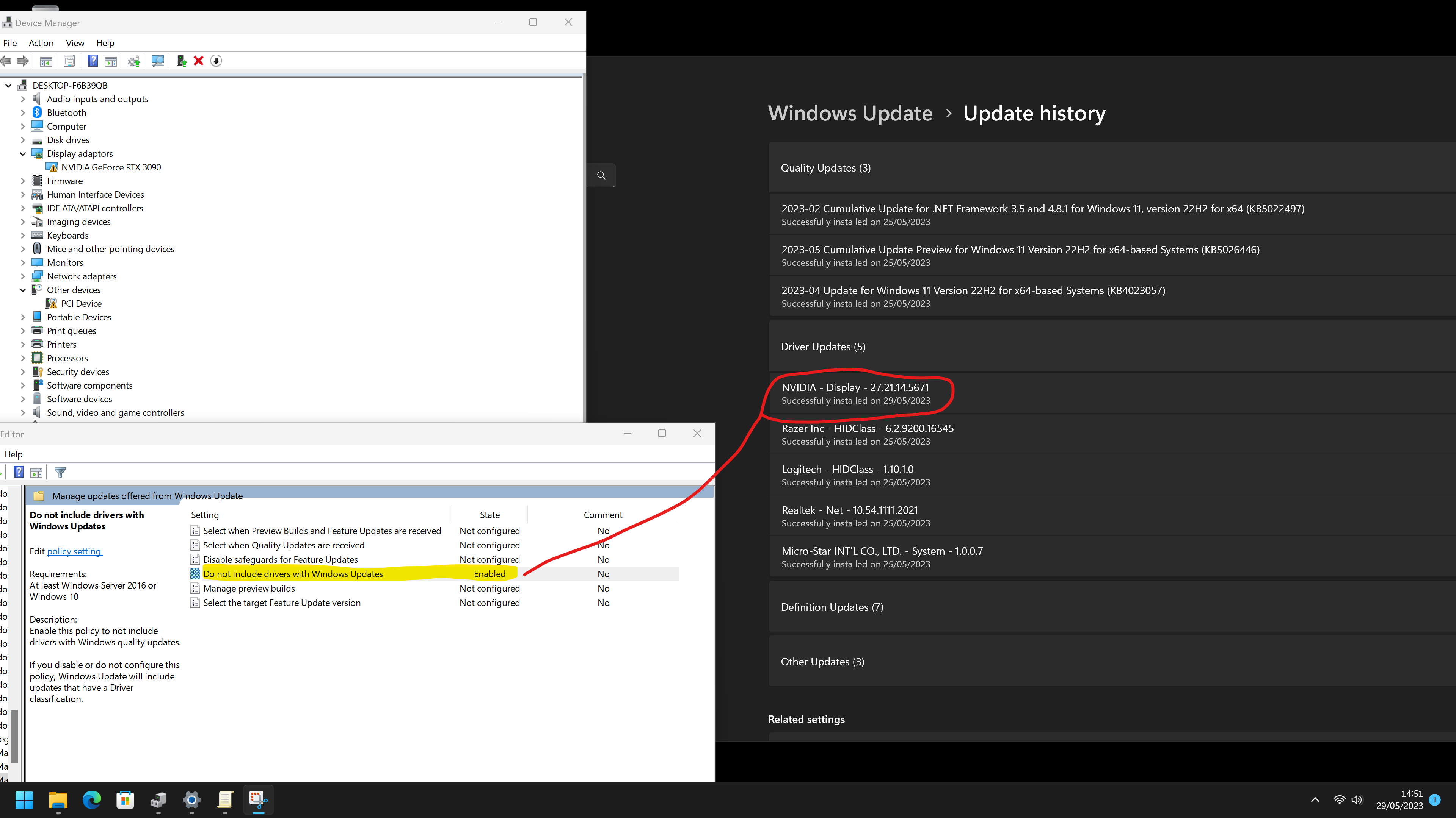 Windows 11 - Update driver NVIDIA