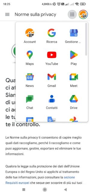 Browser nascosto Android: norme sulla privacy