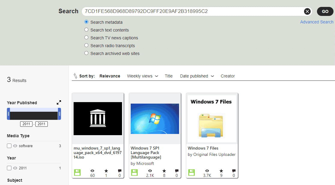 Archive.org alias Internet Archive: download sicuro di file ISO