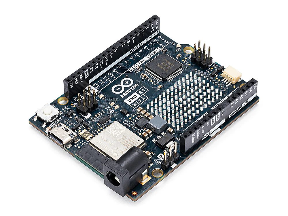 Vista scheda Arduino Uno R4 WiFi