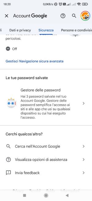 Browser nascosto Android