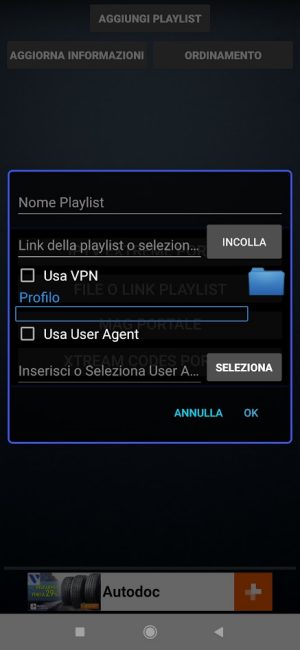 IPTV Extreme: aggiunta playlist locale