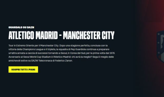 Atletico Madrid Manchester City streaming DAZN